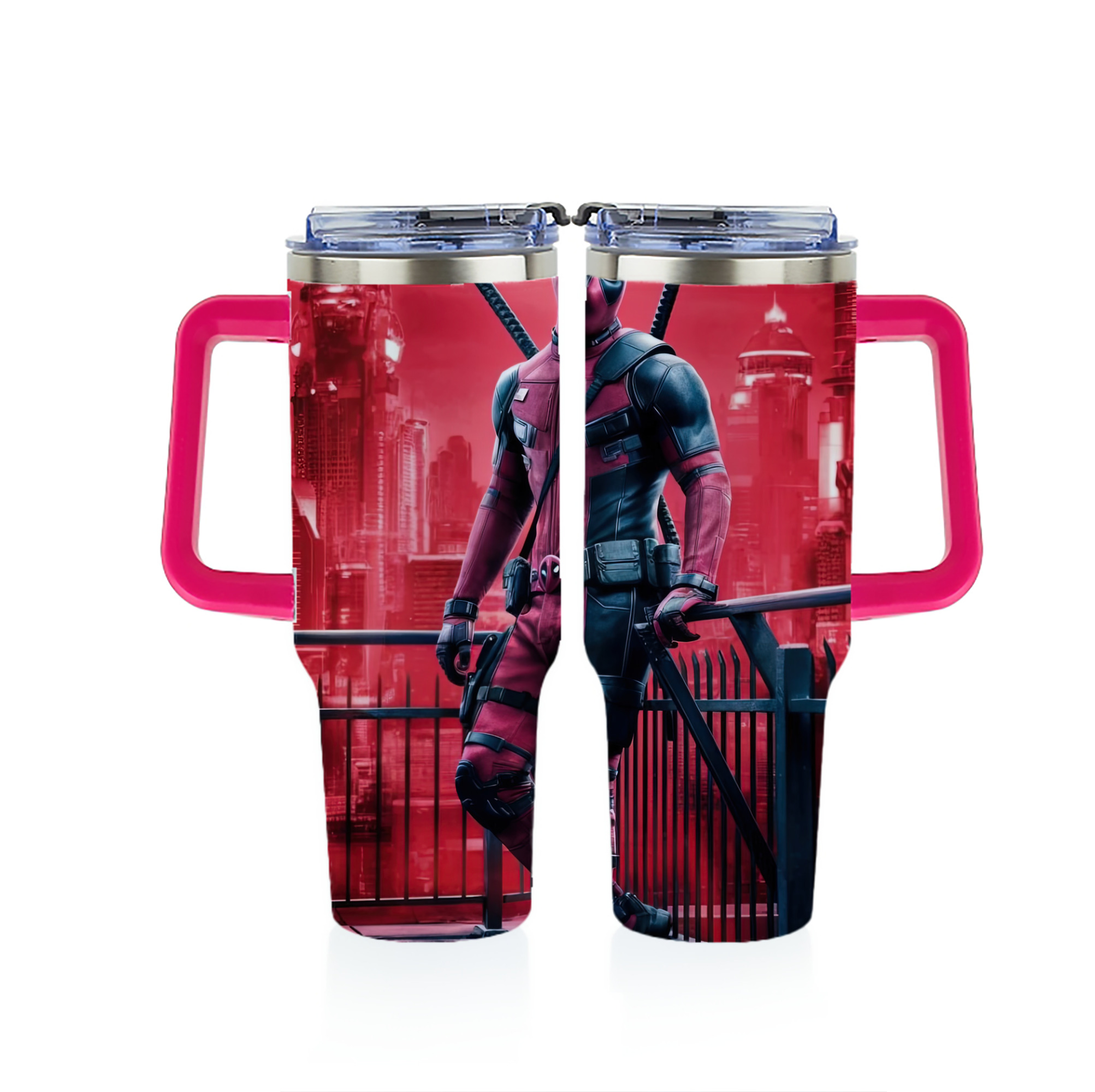 （画像用） Deadpool デッドプール 1200ｍLフルプリント車用タンブラー